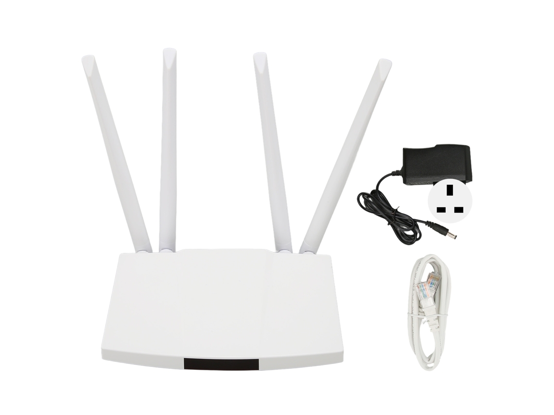 Rotor Wi-Fi 4G de 300 Mbps com cartão Micro SIM, 4 antenas, 32 usuários, ponto de acesso para Espanha e Europa, plugue do Reino Unido.
