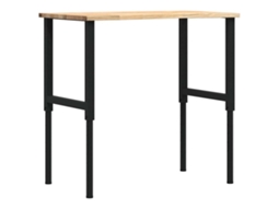 Bancada de trabalho VIDAXL Marrom Oak Wood (100 x 60 x (71.5-98) cm)