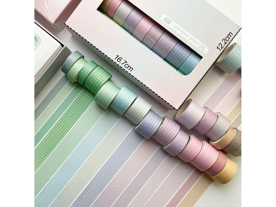 30 rolos de fita adesiva, fita adesiva fofa para scrapbooking, Bullet Journal Slowmoose
