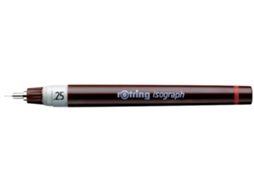 Caneta Tinteiro ROTRING Isográfica 0 25 Mm Preta