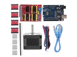 Kit De Escudo Cnc Quimat Com Controlador E Motor De Passo A Passo Nema 17 Para Impressora 3d