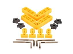 2 Peças Pranchas De Posicionamento Ângulo 90 Graus Clamp De Fixação Abs Ferramenta De Carpintaria 120mm Amarela