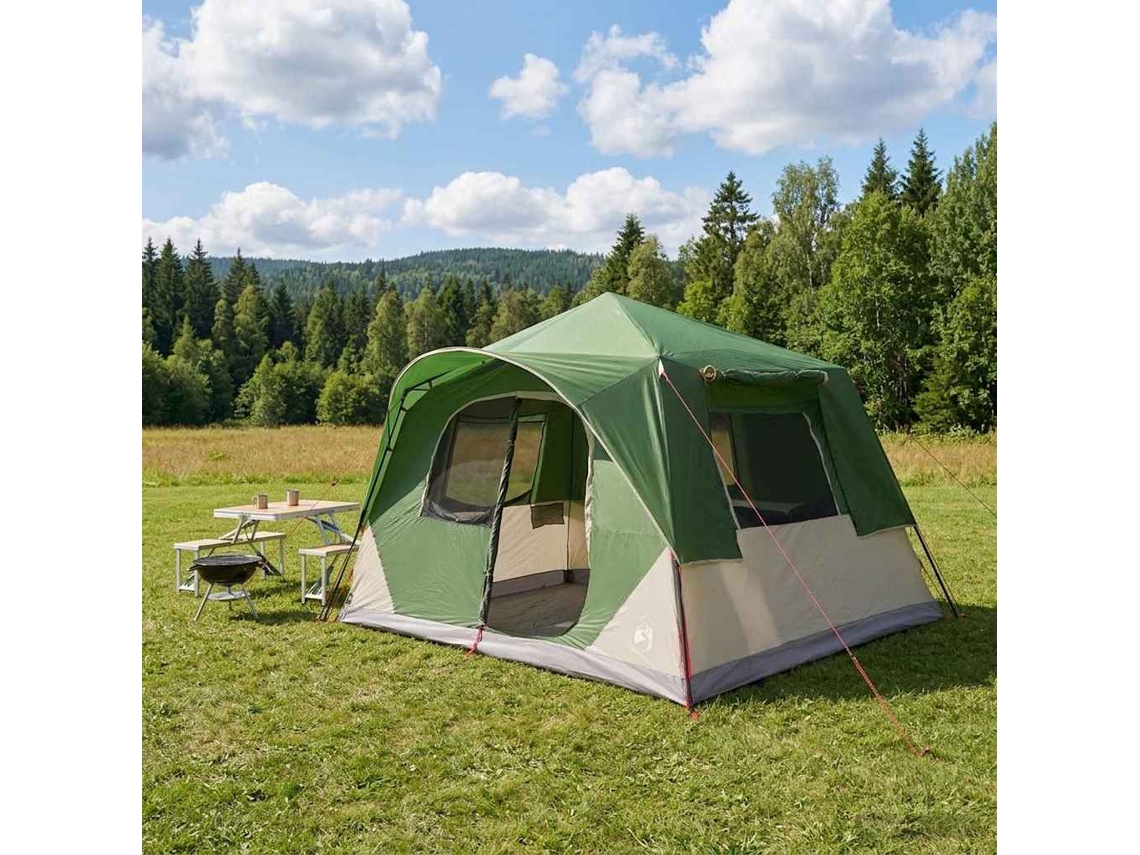 Vidaxl Barraca Instantânea Verde 365 X 380 X 200 Cm Poliéster E Aço