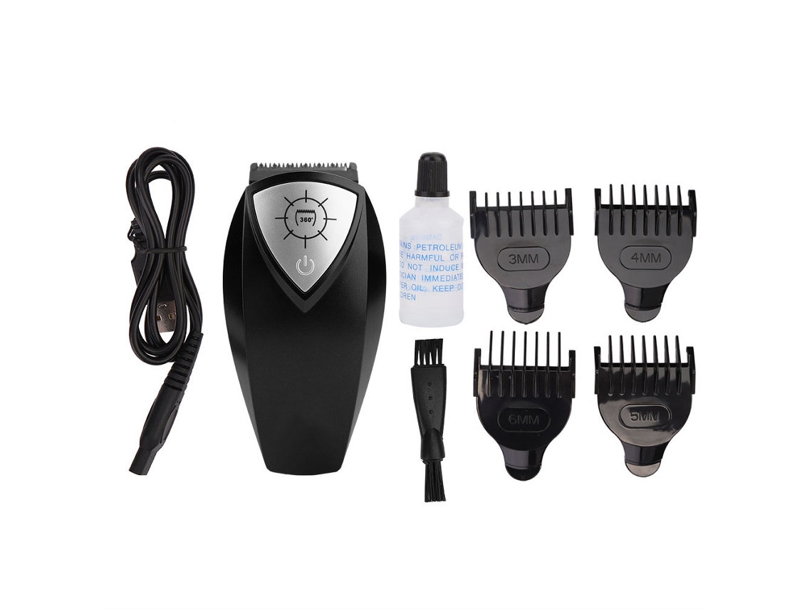 2026 cortadora de Cabelo Profissional Multifuncional para Homens, Cortador de Barba Elétrico (preto)