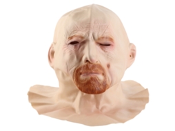 Laxiscreed Máscara De Velho Homem Em Látex Para Halloween E Festas De Cosplay, Fantasia Assustadora