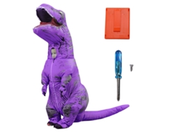 Fantasia Inflável De Dinossauro T Rex Laxiscreed Para Cosplay, Festas Ou Férias Até 140cm
