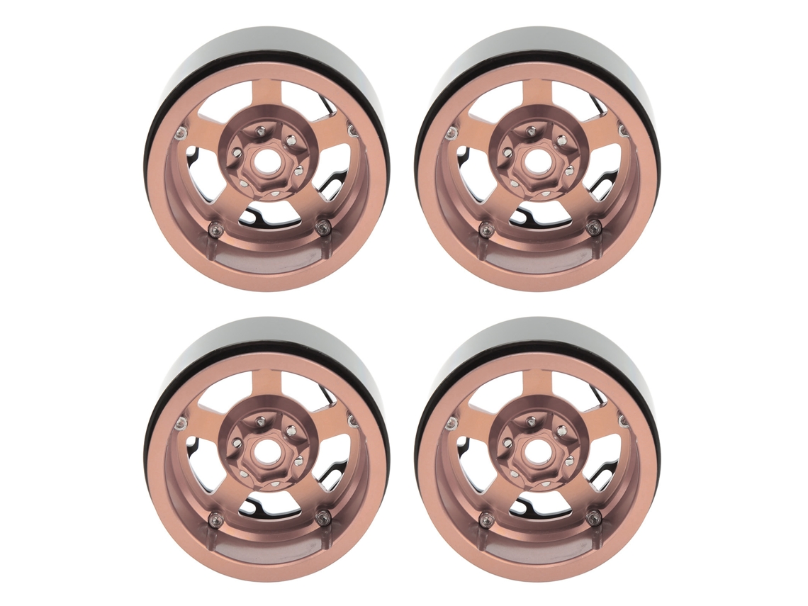 Mali 4pcs Cubo de Roda Universal 2.2in Cnc Alumínio Resistente Ao Desgaste para Carro Rc 1/10