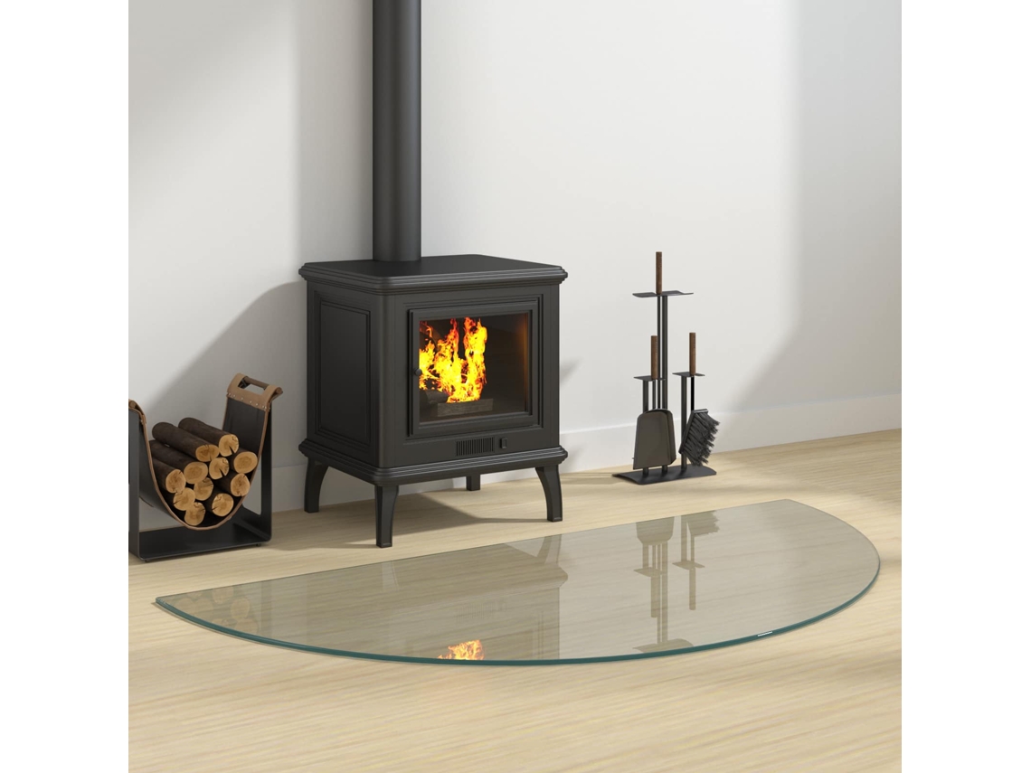 Vidaxl Placa De Vidro Para Lareira Transparente 1200 X 600 Mm Vidro
