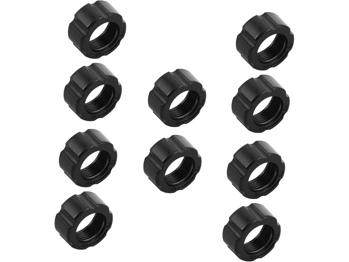 Porcas De Fixação Compactas De Plástico Preto De 17 Mm Para Acessórios