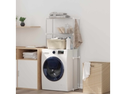 Vidaxl Prateleira Para Máquina De Lavar Branco 70 X 27 X 136 Cm
