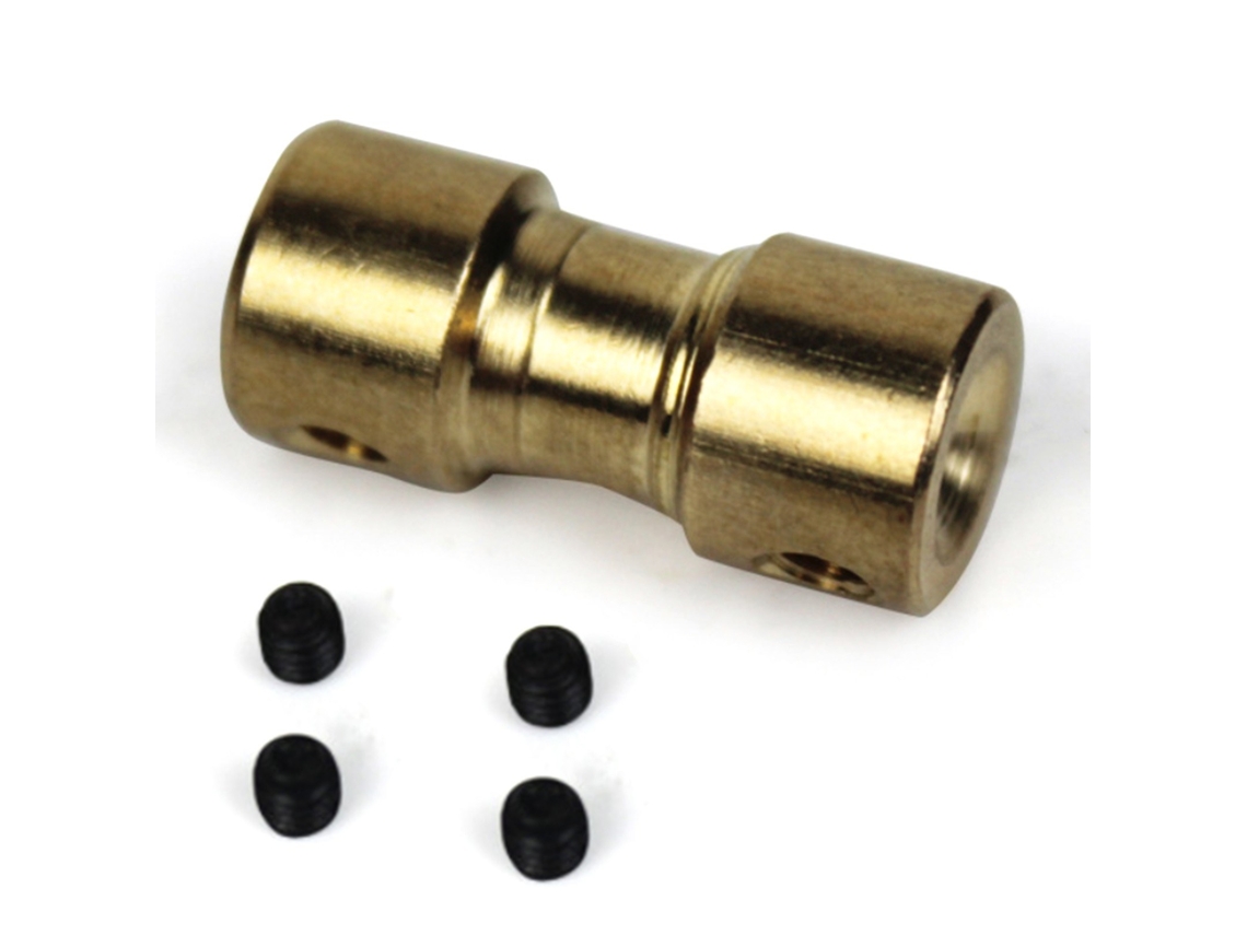 Adaptador de Manga Do Conector Do Acoplador Do Eixo de Cobre Do Motor de Latão de 2-2 Mm 1