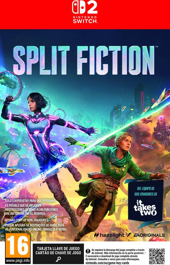 Pré-venda Jogo Nintendo Switch 2 Split Fiction (Game Key Card)