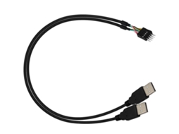 1 Peça Du Pont 9 Pinos Macho Para Usb A 2.0 Cabo De Extensão Macho 50cm Conector 2.54mm