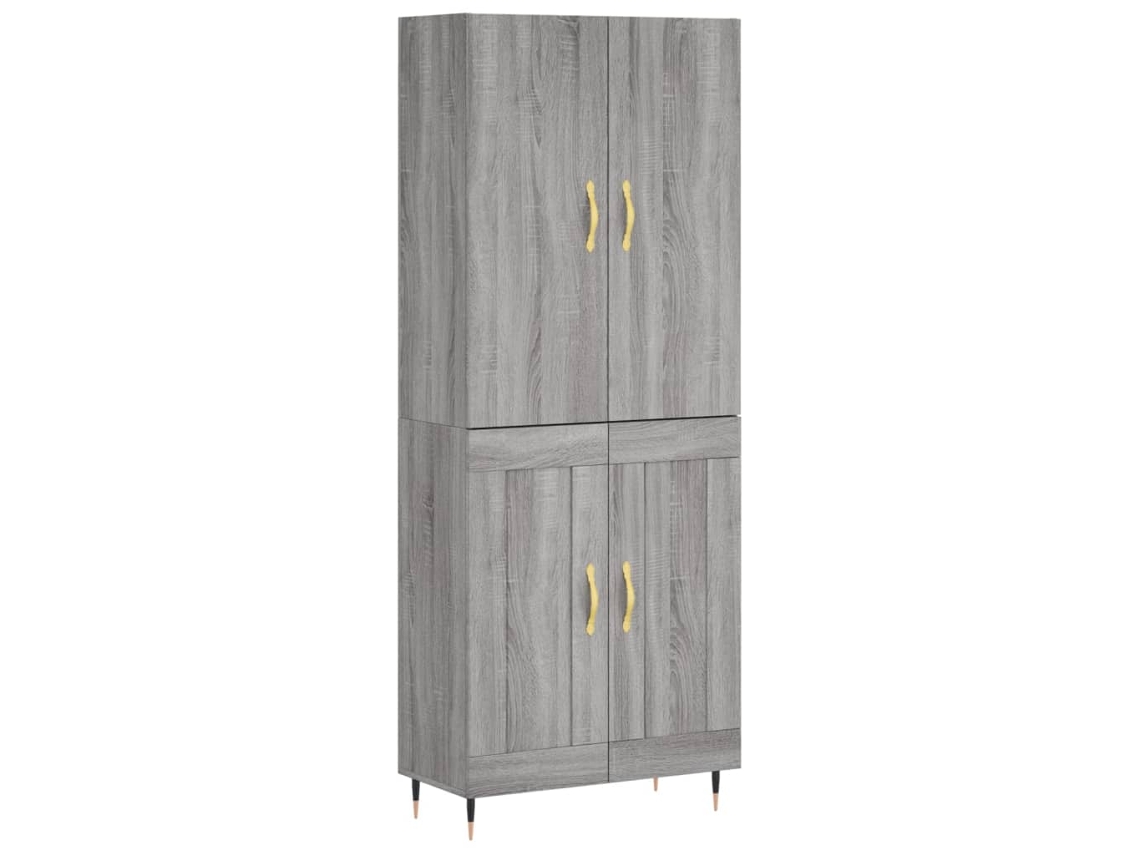 Guarda-roupa alto em madeira Sonoma Cinza, exclusivo da Maison (69,5 x 34 x 180 cm)