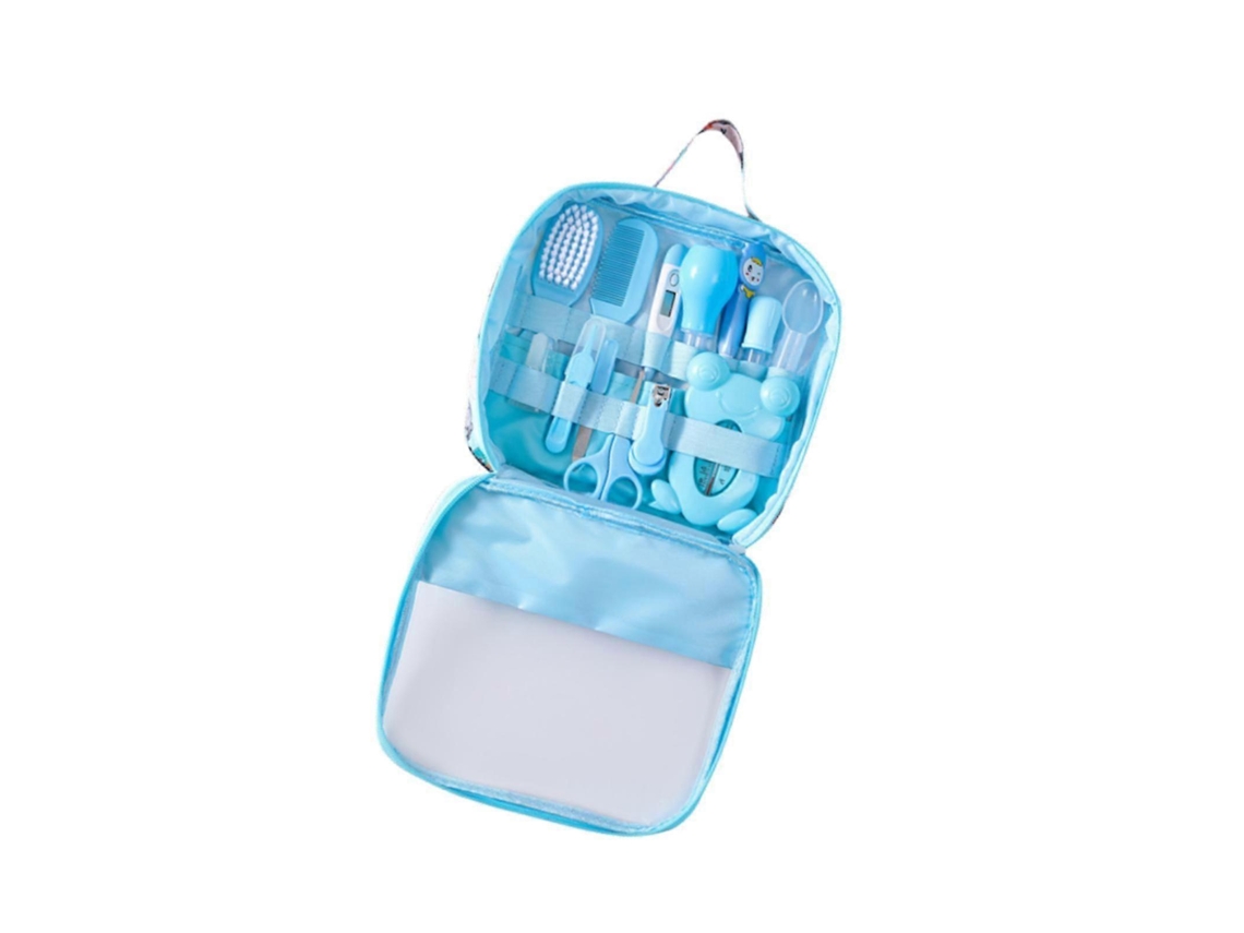Kit De Cuidados E Higiene Para Bebês Com Escova De Cabelo, Pente Reutilizável E Cortador De Unhas Jinyubo Store (azul)