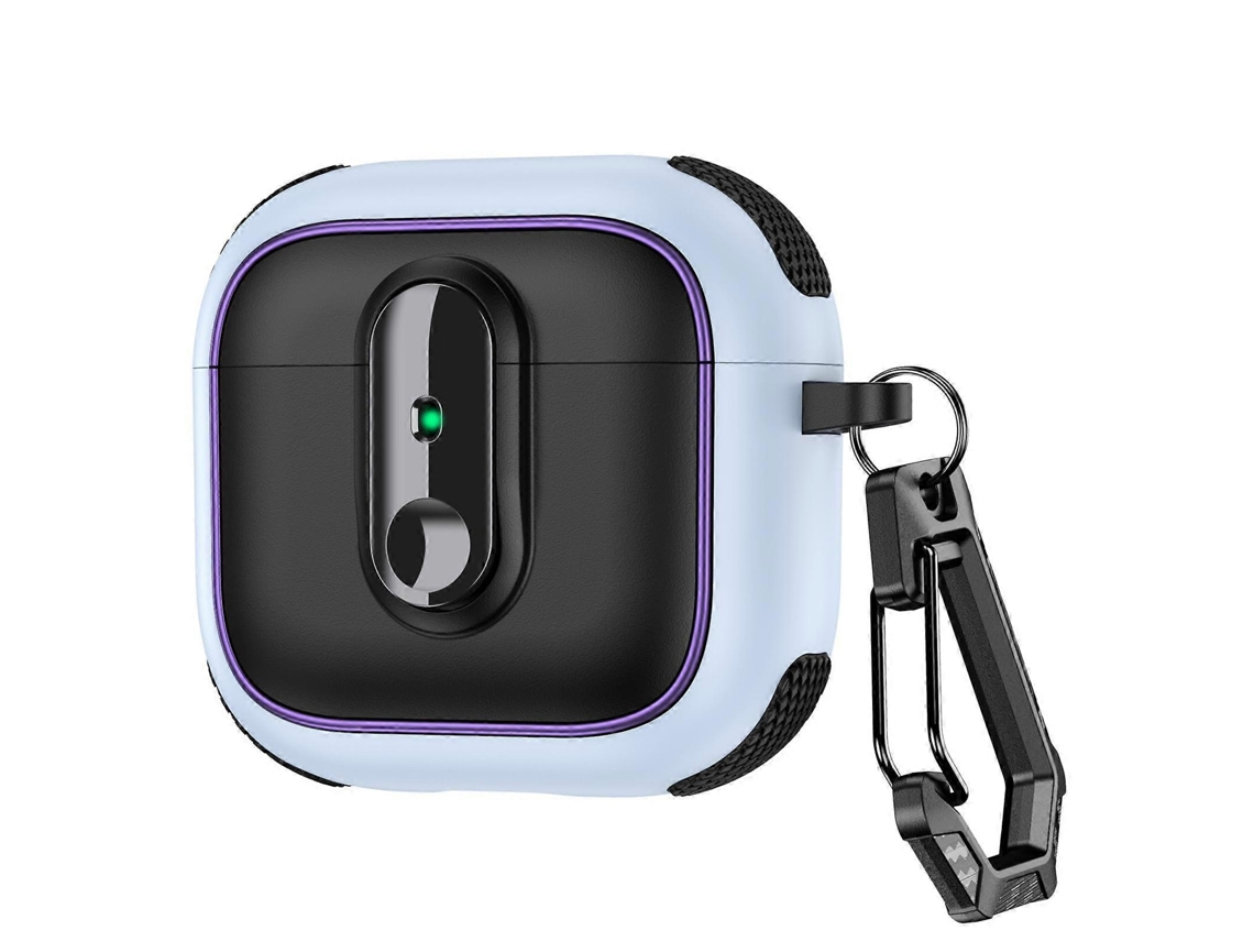 Estojo Magnético Armor Para Fones De Ouvido Sem Fio Airpods 4 Com Trava De Segurança