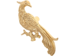 Puxador De Gaveta Frcolor Dourado 3d Phoenix Em Latão Para Gavetas E Armários, Fácil De Instalar, Puxador Artístico Para