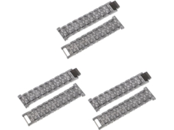 Conjunto De 3 Pulseiras Relógio Com Strass, Elegantes E Estilosas,