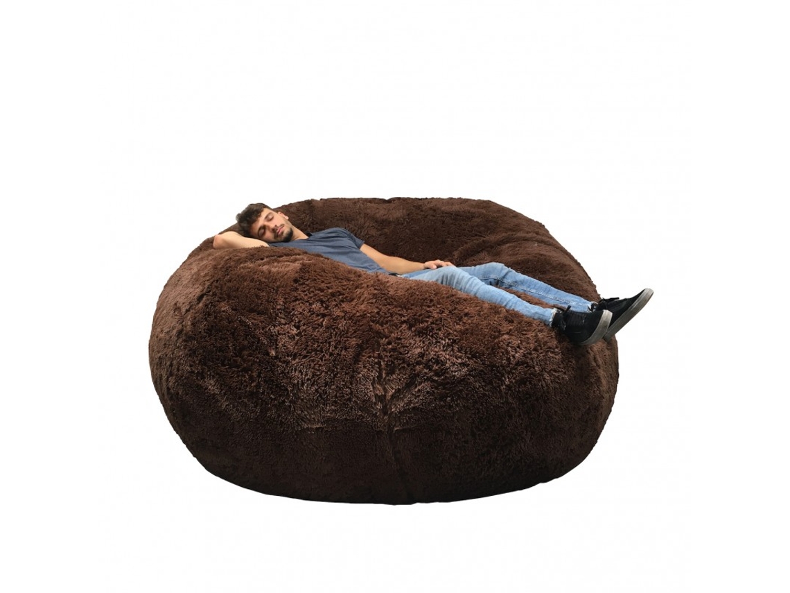 Pufe Gigante Pele Sintética Bananair Chocolate 200 Cm