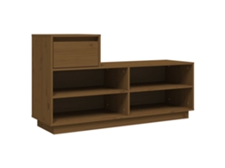 Shoe Cabinet, Shoe Cabinets Vidaxl Marrom Madeira De Pinho (n/a)