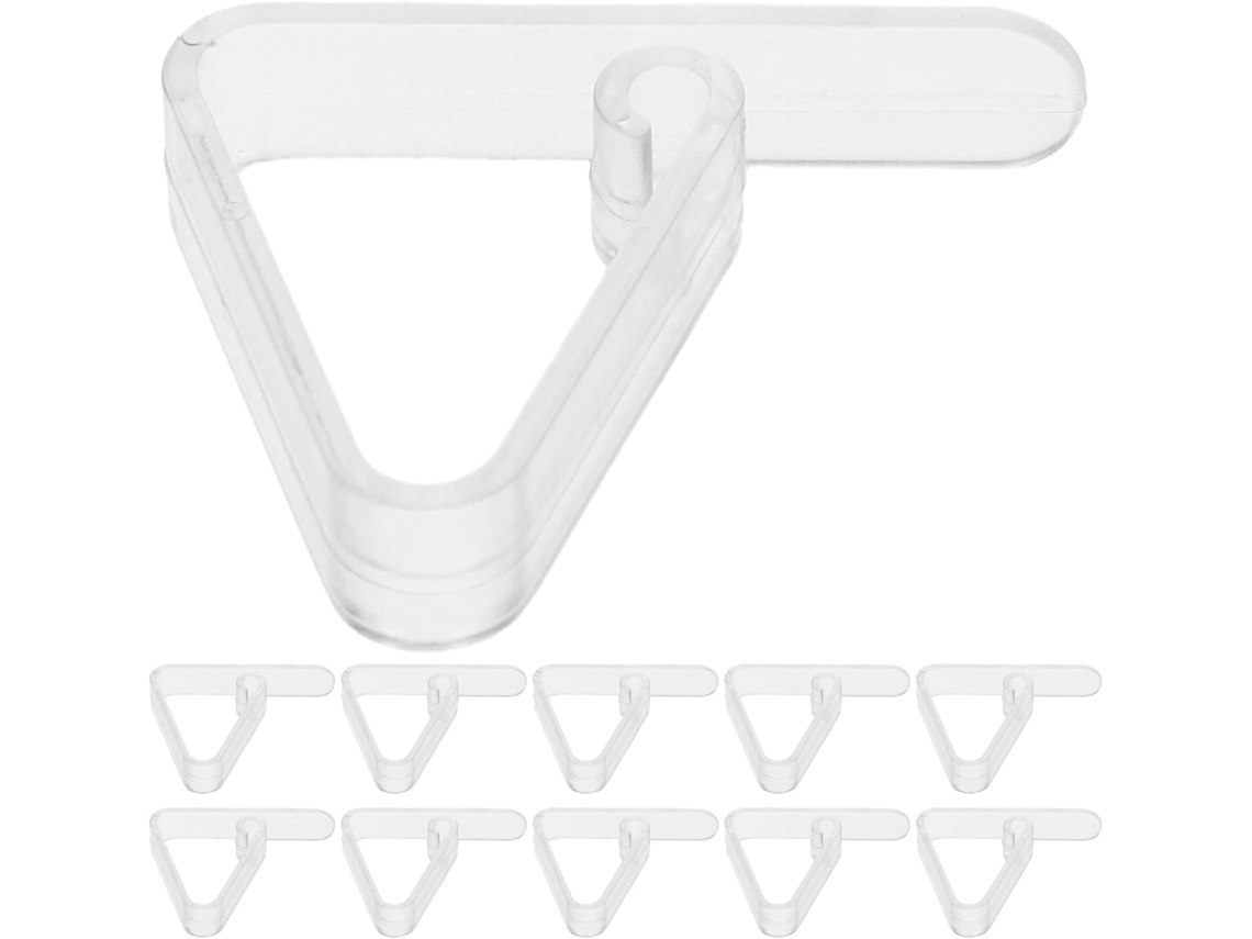 Kit de 16 Prendedores de Toalha de Mesa Transparentes em Abs, com Aderência Antiderrapante e Proteção Contra Vento, CHABERLU
