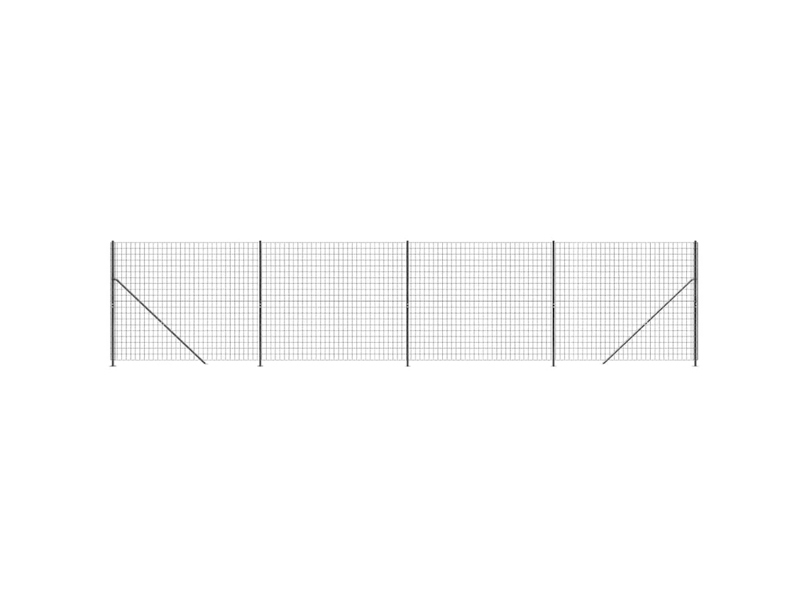 Wire Mesh Fence, Wire Mesh Fences Vidaxl Antracite Aço (1.4 X 10 M)