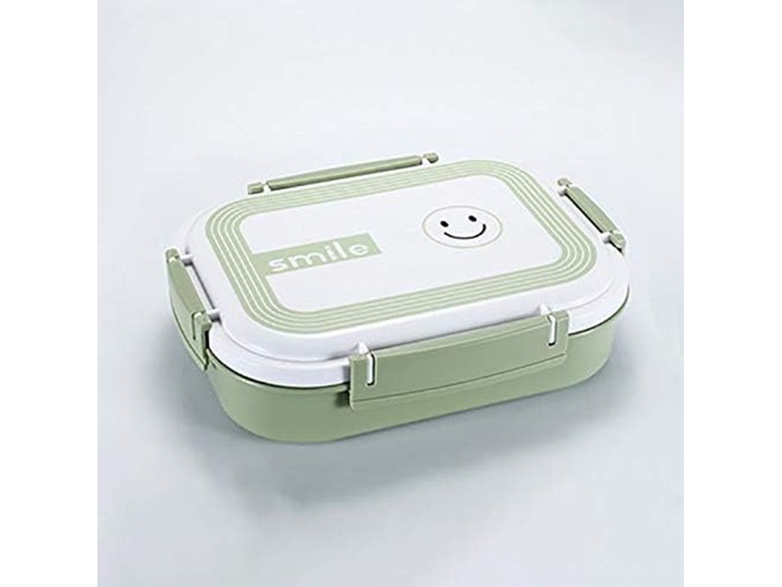 2026 caja de Almuerzo Caliente de Acero Inoxidable para Adultos Estuche Térmico Anti heridas Sellado Verde
