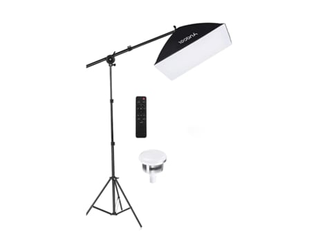 Softbox Extensível em Altura Luz Led Bicolor Comando ANDOER