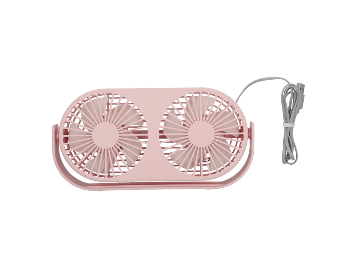 Ventilador Elétrico Portátil Laxiscreed Com Duas Cabeças E Aromaterapia, Compacto E Recarregável Por Usb