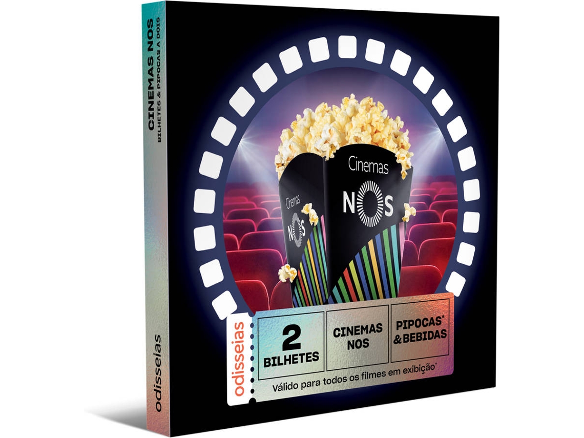 Pack Presente ODISSEIAS Cinemas Nos: Bilhetes & Pipocas Dois