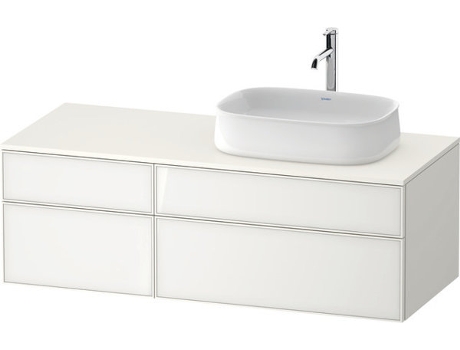 Unidade de Vaidade Da Consola DURAVIT Zencha 1300X550Mm 2 Extensões 2 Gavetas 1 Direito Recortado Ze48270