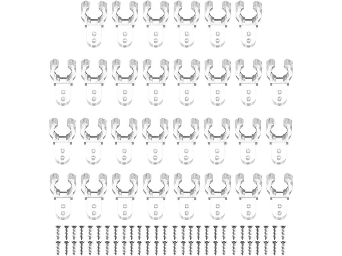 Conjunto De 100 Clipes De Fixação Para Fita De Led, Leves E Duráveis.