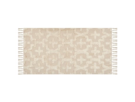 Tapetes BELIANI (80 x 150 - Algodão - Bege)