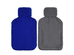 Pacote Com 2 Capas Tecidas Para Garrafa Térmica De Borracha, Aquecedor De Inverno Para Mulheres (apenas Capas)