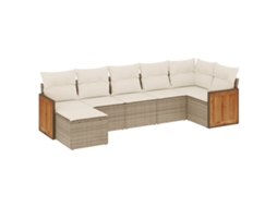 Garden Sofa Set, Garden Sofa Sets Vidaxl Bege Rattan / Vime (n/a)