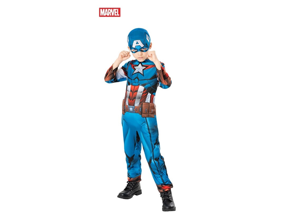 Fato de Menino RUBIE'S Capitão América Green Col  (5-6 anos)