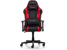 Cadeira Gaming DXRACER Prince SR P132 (Até 150 kg - Elevador a Gás Classe 4 - Preto e Vermelho)