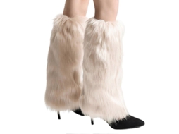 2026 calientapiernas de Pelo Falso para Mujeres Niñas Suaves Acogedores Mangas para Botas Invierno Otoño Versátiles