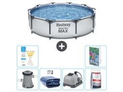 Piscina Bestway Steel Pro Max Redonda 305x76 Cm 5 peças S329 BESTWAY
