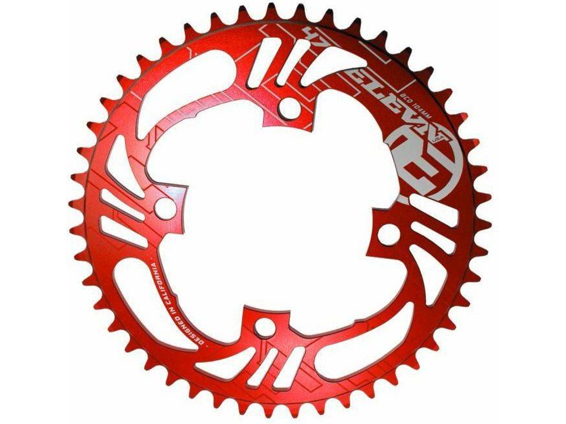 Coroa Elevn Flow 48T (Vermelho - 1,04 cm)