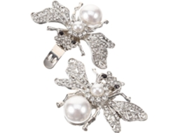 Clipes De Sapato Em Liga De Zinco Com Strass, Fivela De Sapato Durável Com Strass.