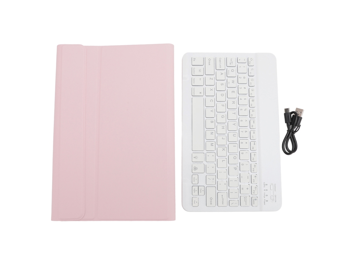 2026zentro-capa De Tablet Com Teclado Bluetooth Removível De Couro Pu Para Tab P11 P11plus 11 Polegadas Roseate
