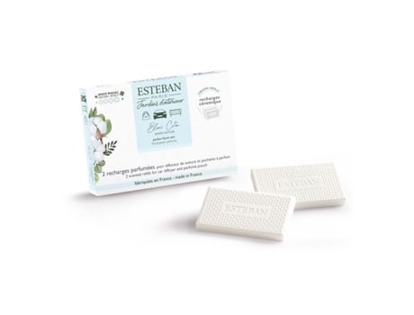 Ricarica Difusor Para Carro Perfumação Branco Algodão 2 Peças Esteban