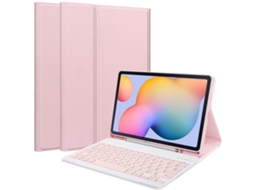 Capa Fwinl Para Samsung Galaxy Tab S9 11 Inch Com Ranhura Para Caneta Adicionar Teclado Rosa