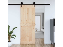 Porta Narvik 85x210 Cm Madeira De Pinho Maciã§a DKD HOME DECOR