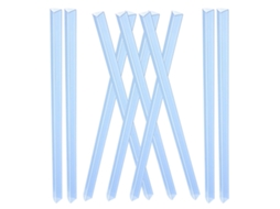 Barras deslizantes de plástico transparente para pastas, prendedores para arquivos A4, tamanho 310 mm x 15 mm