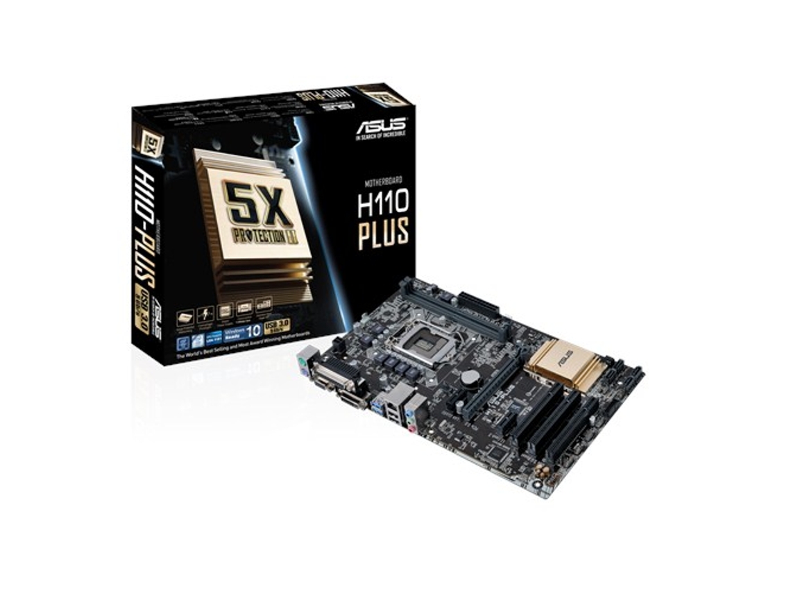 Motherboard ASUS H110-Plus (Socket LGA1151 - Intel H110 - ATX )