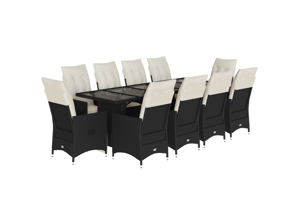 Bistro Set, Bistro Sets Vidaxl Preto Rattan / Vime (n/a)