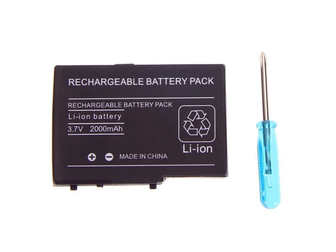 Bateria Recarregável de Íon de Lítio de 2000Mah 3 7V Kit de Ferramentas para Nintendo Ds Ds Lite