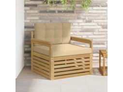 Vidaxl Sofá Exterior Poliéster Branco